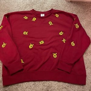 Red Winnie the Pooh sweatshirt